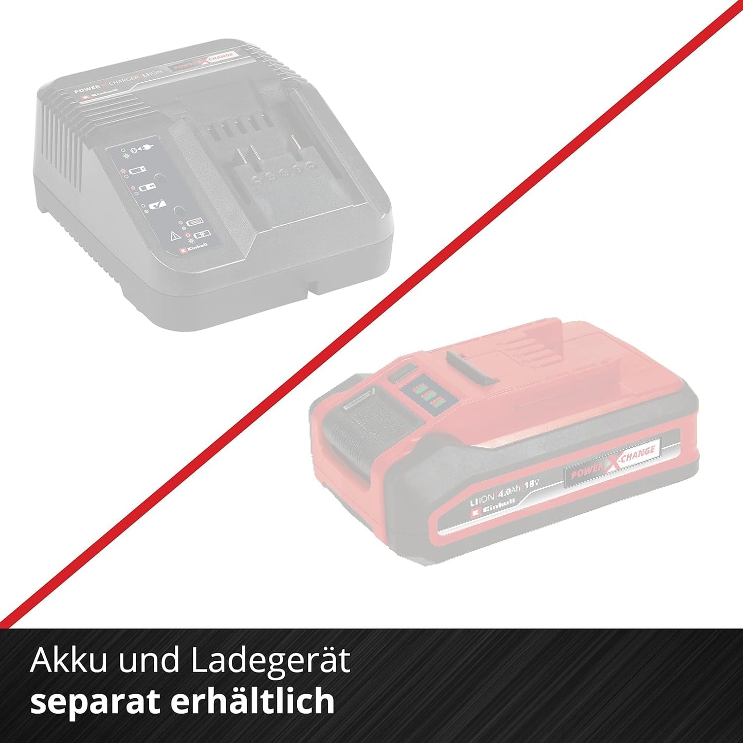 👉 Akku-Rasentrimmer 18V – Leistungsstarker Li-Ion Trimmer mit 8500 U/min, dreh- & neigbarem Motorkopf, Flowerguard, ohne Akku & Ladegerät
